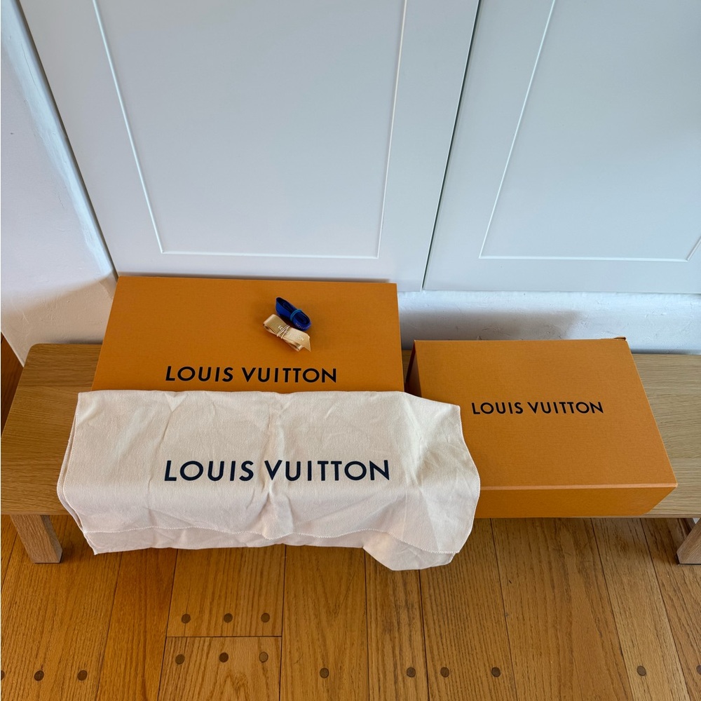 Louis Vuitton Orange and Cream Set